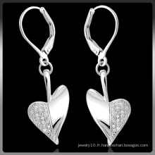 Boucles d&#39;oreilles Fashion Silver avec Pierre CZ (Q-3996)